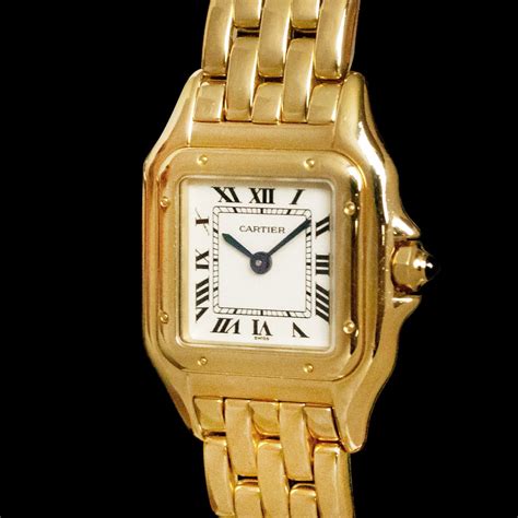 gold cartier womens watch